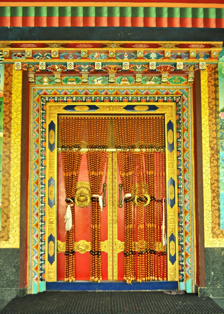 A beautiful door in Tibetan style