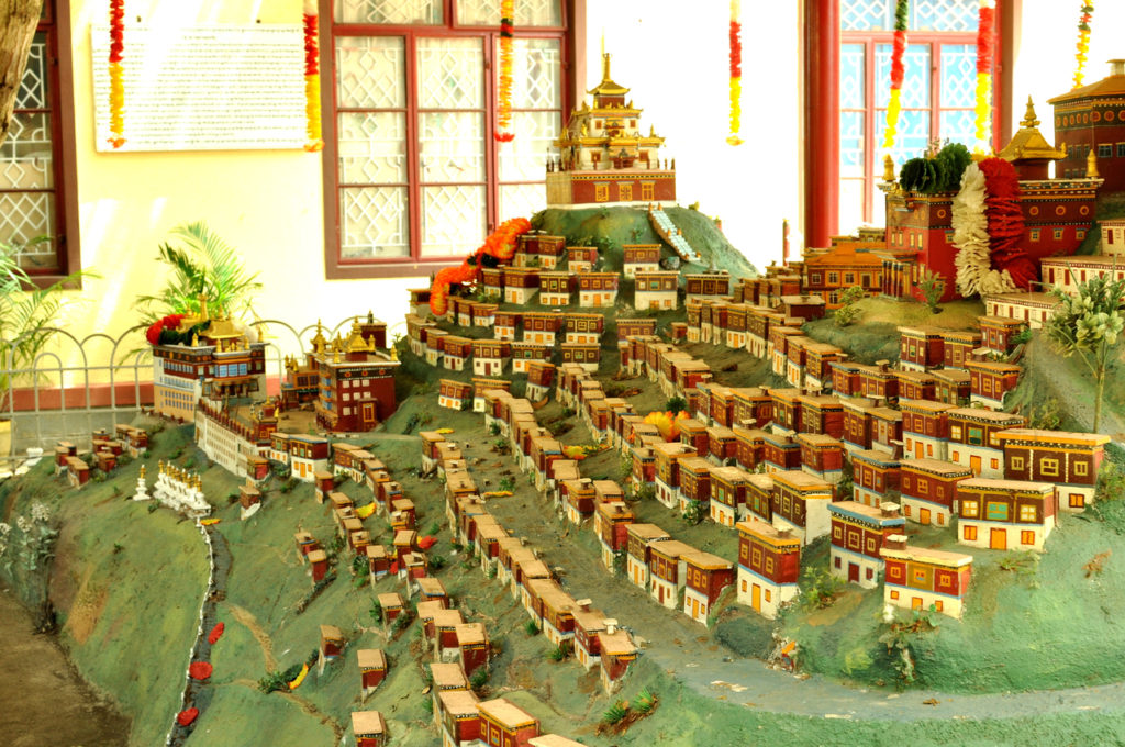 The model of Patola Palace, Lahsha, Tibet.