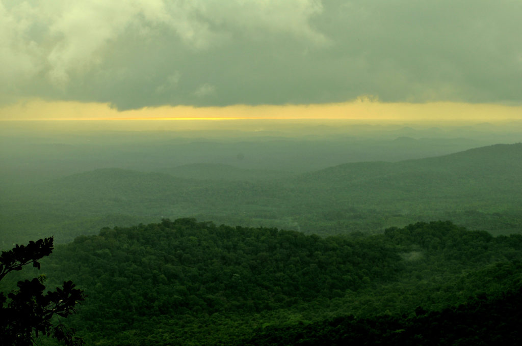 The Sunset point, Agumbe.