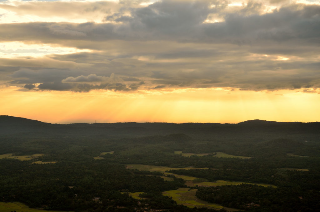 The Sunset at  Kundadri Hills, Agumbe.