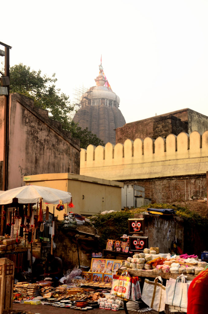 A glimpse of main temple of Lord Jagannath near the Ashwa Dwar