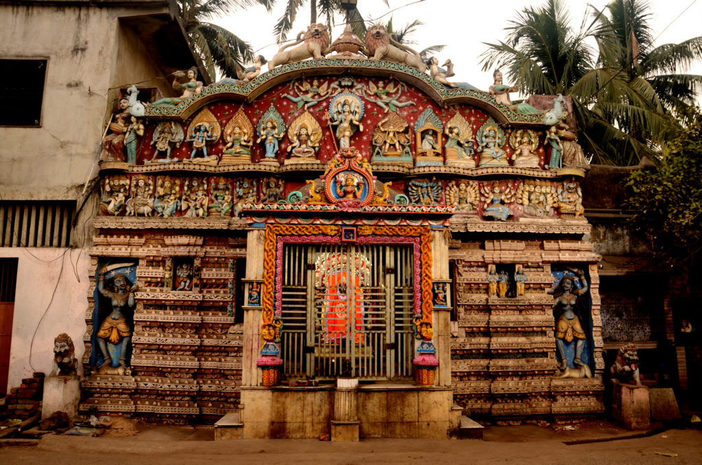 Colourful temples in Puri.