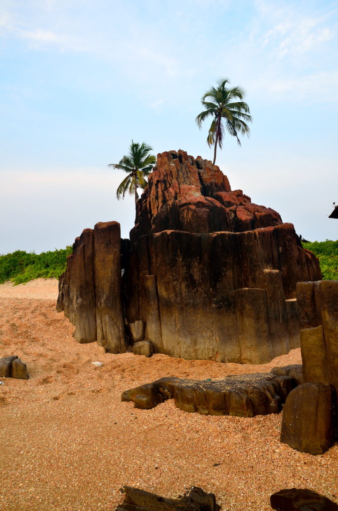 Rock formations are the main attraction of St. Marry Island.