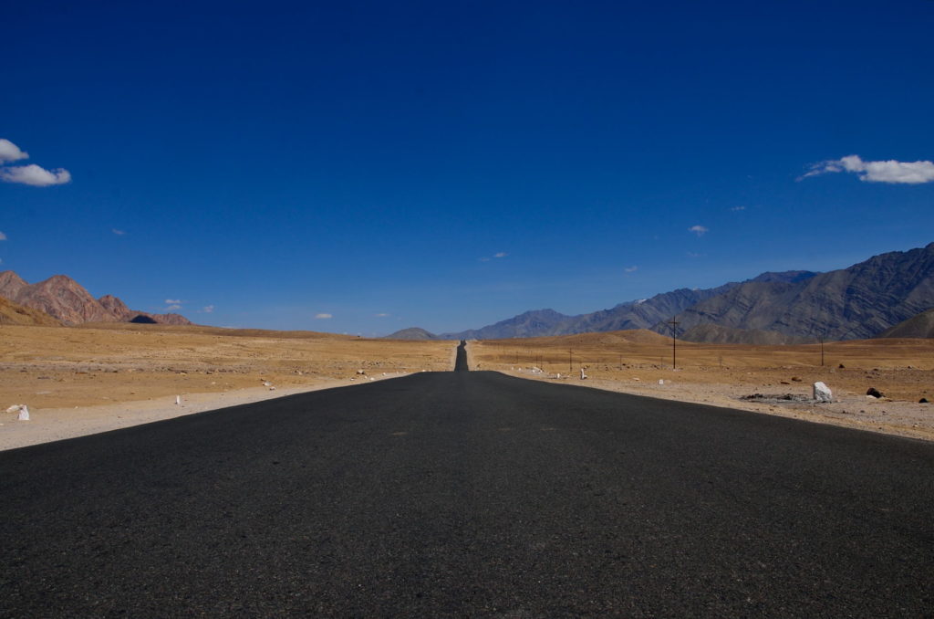 The road to Land of Lamas- Kargil- Leh Highway (NH 1D), before Leh.