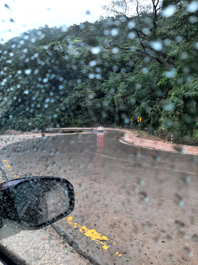 The roads of Western Ghats, India.