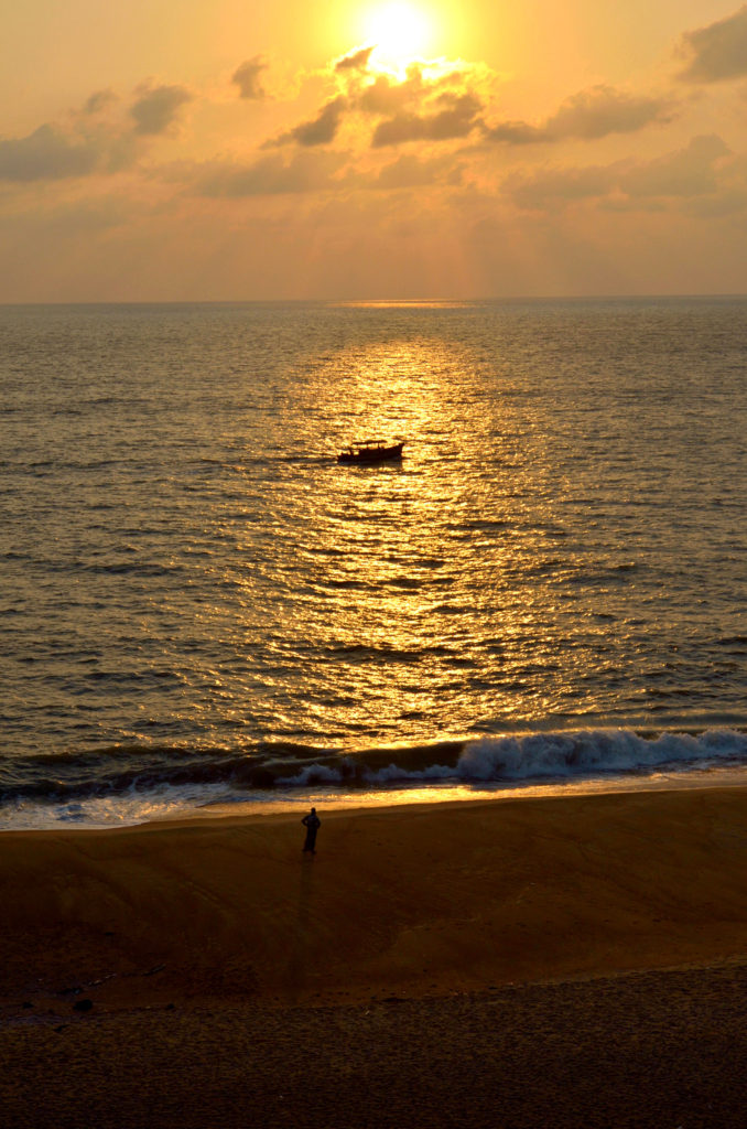 The Sunset from Bekal Fort, Kerala.