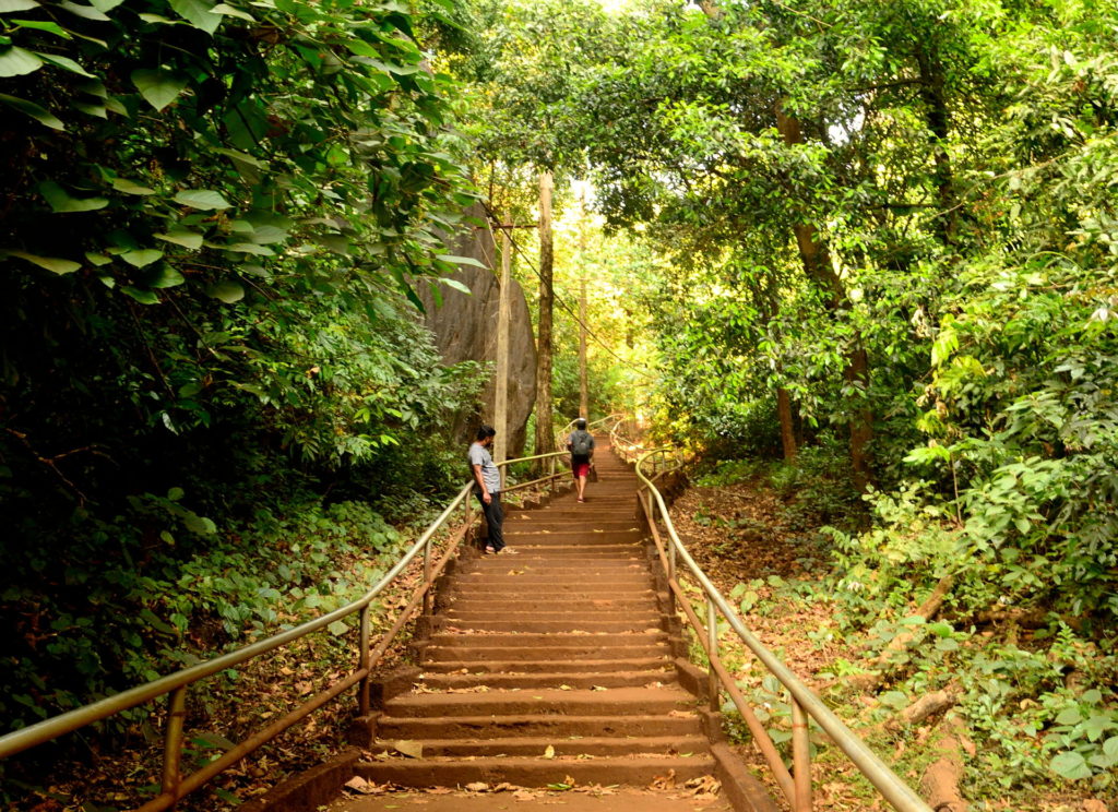 stairs to the Lord Shiva Temple at Yana, Karnataka, India