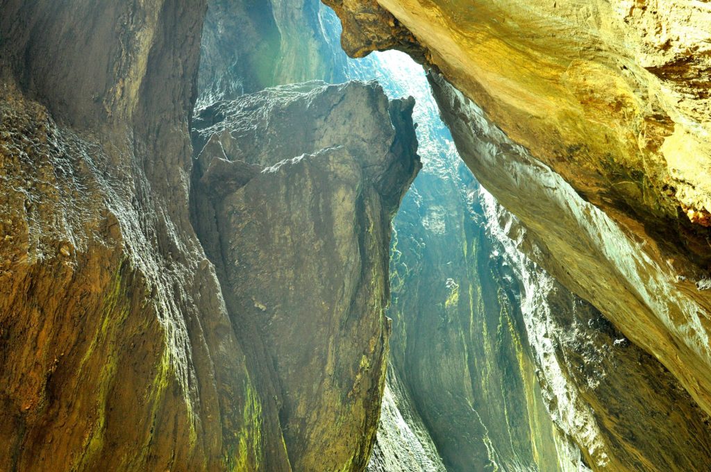 The cave at Yana, Karnataka, India.