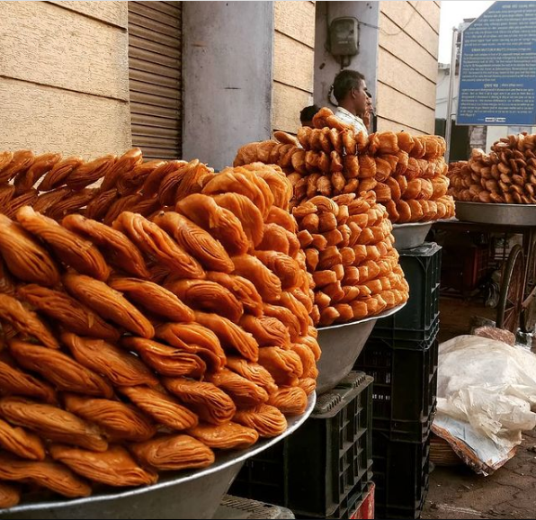 Khaj selling shops in Puri, Odisha